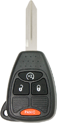 CHRY-4B5 - 4 BUTTON REMOTE HEAD KEY  | 4B5 - 4 BUTTON REMOTE HEAD KEY  CHRY-4B5, Chrysler, Aspen, Dodge, Nitro, Jeep, Compass, Wrangler, Patriot, Ram, Pickup, Dakota, Durango, Caliber, 04589621AB, Y164-PT, 16050, substitute