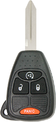 CHRY-4B5 - 4 BUTTON REMOTE HEAD KEY  | 4B5 - 4 BUTTON REMOTE HEAD KEY  CHRY-4B5, Chrysler, Aspen, Dodge, Nitro, Jeep, Compass, Wrangler, Patriot, Ram, Pickup, Dakota, Durango, Caliber, 04589621AB, Y164-PT, 16050, substitute