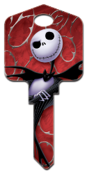 D105 - Jack & Sally  | Jack & Sally  Disney, nightmare, before, christmas, jack, skellington, sally, tim, burton, halloween, pumpkin, king, licensed, house, key, KW, kwikset, sc1, schlage, wr, weiser