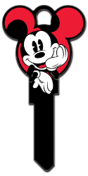 D119 - Mickey Mouse Head Shape  | Mickey Mouse Head Shape  Disney, Mickey, Mouse, Mickey Mouse, shape, shaped, licensed, house, key, kw, kw1, kw10, kwikset, sc1, schlage, wr3, wr5, weiser