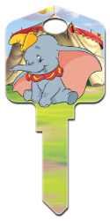 D123 - Dumbo  | Dumbo  Disney, Dumbo, licensed, house, key, kw, kw1, kw10, kwikset, sc1, schlage, wr, wr3, wr5, weiser