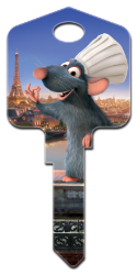 D126 - Ratatouille  | Ratatouille  Disney, Pixar, Ratatouille, Emile, licensed, house, key, kw, kw1, kw10, kwikset, sc1, schlage, wr, wr3, wr5, weiser