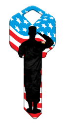 HK58 - US Salute  | US Salute  happy, key, salute, america, american, flag, freedom, patriotic, keys, kw, sc1, wr5
