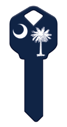 HK68 - Palmetto Flag  | Palmetto Flag  happy, key, south, carolina, state, palmetto, palm, tree, crescent, moon, flag, house, keys, kw, sc1, wr5