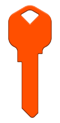 HK75 - Neon Orange  | Neon Orange  happy, key, neon, orange, house, keys, kwikset, Schlage, weiser, kw, sc1, wr5