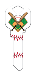 HK78 - Baseball  | Baseball  happy, key, sport, sports, baseball, house, keys, kwikset, Schlage, weiser, kw, sc1, wr5