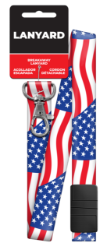 HKL1 - U.S. Flag  | U.S. Flag  lanyard, lanyards