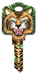 AI4 - Tiger  | Tiger  Achilles Ink, Tiger, painted, house key blanks, licensed,key,keys,art,licensed,license,art,key,keys,kw,wr,sc1