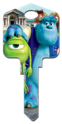 D100 - Mike & Sulley  | Mike & Sulley  Disney,disney keys,disney key,animated,movie,monsters,university,mike,and,sulley,Monsters University, Mike and Sulley, licensed, painted, house key blank