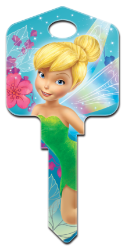 D47 - Fairies  | Fées  Disney,fairy,fairies,peter pan,tink,tinker,tinker bell,key,house keys,art,kw,sc1,wr,Tinker Bell, Fairies, licensed, painted, house keys, key blanks