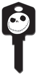 D66 - Jack Skellington  | Jack Skellington  Disney, nightmare, before, christmas, jack, skellington, tim, burton, halloween, pumpkin, king, licensed, house, key, KW, kwikset, sc1, schlage, wr, weiser