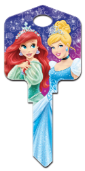 D72 - Disney Princesses  | Disney Princesses  Disney,princess,art,animated,key,house keys, house key,kw,wr,sc1,Princess Ariel, Ariel, Cinderella, Disney Princess, Princess Belle, Princess Aurora, Beauty and the Beast, Sleeping Beauty, licensed, painted, house key blank