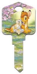 D79 - Bambi & Thumper  | Bambi & Thumper  Disney,key,keys,art,animated,gift,kw,wr,sc1,bambi,thumper, Bambi and Thumper, licensed, painted, house key