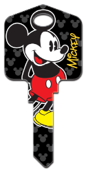 D82 - Mickey Mouse  | Mickey Mouse  Disney,mickey,mouse,key,keys,house keys,key blank,kw,sc1,wr,Mickey Mouse, house key blank, licensed