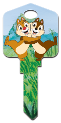 D86 - Chip N Dale  | Chip N Dale  Disney,chip,dale,n,key,house key,house keys,licensed,kw,sc1,wr,gifts,disney key,disney keys,Chip N Dale, house key blank, licensed