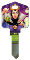 D96 - Evil Queen  | Evil Queen  Disney,snow,white,evil,queen,licensed,license,Snow White, Evil Queen, licensed, painted, house key, key blank