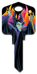 D97 - Maleficent  | Maleficent  Disney,sleeping,beauty,disney key,disney keys,animated,classic,kw,sc1,wr,maleficent, Sleeping Beauty, Maleficent, house key blank, licensed, 