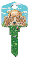 GP4 - Lazy Day Afternoon  | Lazy Day Afternoon  Paws and Claws, Gary Patterson, lazy day afternoon, house key blanks, licensed, painted,licensed,art,key,keys,house keys,house key