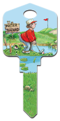 GP6 - Golfing  | Golfing  Great Outdoors, Gary Patterson, Golfing, house key blanks, licensed, art, license,official,key,keys,house key,house keys