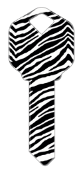 HK24 - Zebra  | Zebra  happy, key, zebra, print, animal, wild, fashion, pattern, zoo, house, keys, kw, sc1, wr5