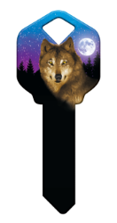 HK38 - Wolf  | Wolf  happy, key, wolf, moon, howl, howling, forest, stars, house, keys, kw, sc1, wr5