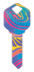 HK7 - Rainbow Swirl  | Rainbow Swirl  happy, key, rainbow, swirl, colorful, house, keys, kw, sc1, wr5