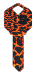 HK8 - Tiger Print  | Tiger Print  happy, key, tiger, print, animal, wild, pattern, house, keys, kw, sc1, wr5