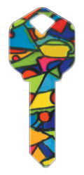 HK9 - Colored Glass  | Colored Glass  happy, key, color, colored, stained, glass, window, house, keys, kw, sc1, wr5