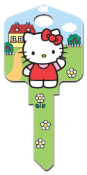 SR6 - Hello Kitty<sup>&reg;</sup> House  | Hello Kittys House  Hello Kitty, house key,key,keys,house keys,license,licensed,art,wr,kw,sc1