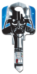 SW1 - Darth Vader  | Darth Vader  Star Wars,darth,vader,force,awakens,empire,strikes,back,sith,licensed,official,art,key,keys,house keys,house key, Darth Vader, house key, licensed, painted, key blank