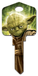 SW2 - Yoda  | Yoda  Star Wars,star,wars,yoda,force,be,with,you,jedi,art,license,licensed,key,keys,gift,skywalker,key,keys,house keys,house key,sc1,wr,kw, Yoda, house key, licensed, key blank