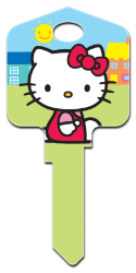SR5 - Hello Kitty<sup>&reg;</sup> Green  | Hello Kitty Green  Hello Kitty, Hello Kitty Designer House Keys, Special House Keys, Hello Kitty Pink, Hello Kitty Black, Hello Kitty Red, Hello Kitty Blue, Hello Kitty Green, Hello Kitty Paint, Hello Kitty Springtime, Hello Kitty's House, Hello Kitty Rain or Shine, Hello Kitty Glitter Key