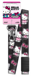 SRL3 - Hello Kitty<sup>&reg;</sup> Black/Pink  | Black/Pink  Hello Kitty,hello,kitty,art,lanyard,key,keys,organize,license,official, licensed,kw,wr,sc1,Black and Pink, lanyards