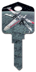 SW15 - X-Wing Starfighter  | X-Wing Starfighter  Star Wars, X-Wing Starfighter, house key blank, licensed house key