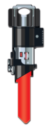 SW19 -  Darth Vader Lightsaber Shape  | Darth Vader Lightsaber Shape  Star Wars, Darth Vader, Lightsaber, Shaped, Licensed ,Painted, House Key Blank