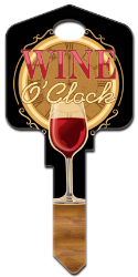 AC7 - Wine OClock  | Wine OClock  Artisan Collection, Wine OClock, licensed, house key,wine,clock,key,keys,house keys,custom,licensed,art,kw,sc1,wr
