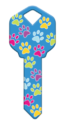 HK52 - Paw Prints  | Paw Prints  happy, key, paw, prints, dog, dogs, puppy, puppies, pup, cat, cats, kitten, kittens, colorful, house, keys, kw, sc1, wr5