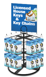 24 Hook Designer Key  Display Rack         #RACK-24  | 24  key,rack,24,keys,display,designer,hook,