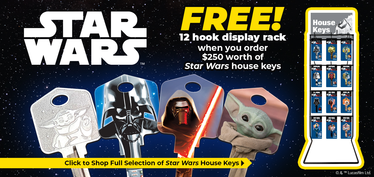 Shop our line of Star Wars House keys!
